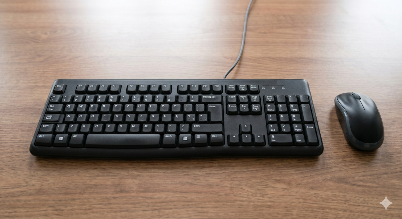 Clavier + souris filaires Logitech